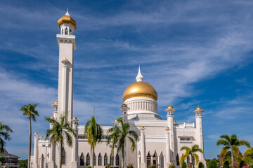 Omar Ali Saifuddien Mosque in Brunei on the island of Borneo