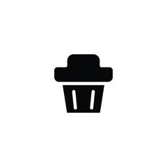 cupcake icon. solid icon