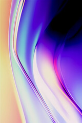 Neon liquid smooth background with smooth lines and waves. Generated AI.