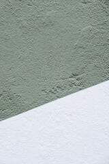 Mur en béton avec peinture blanche et verte - Arrière plan motif graphique