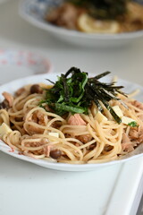 キノコとツナの和風パスタ