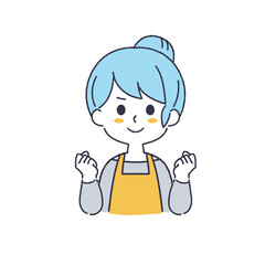 シンプルな女性のイラスト