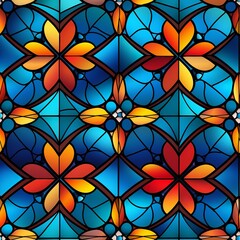 Seamless pattern, colorful, beautiful shapes