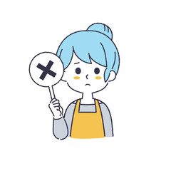 シンプルな女性のイラスト