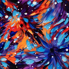 Seamless pattern, colorful, beautiful shapes