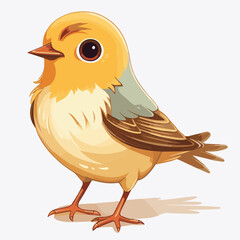 bird cartoon clipart vector white background