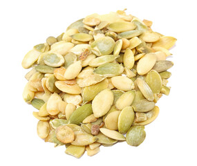 pumpkin seeds isolated on a white