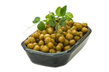 Marinated green peas