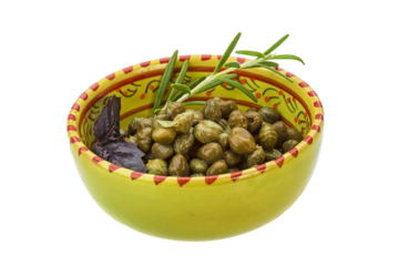 Capers in the bowl