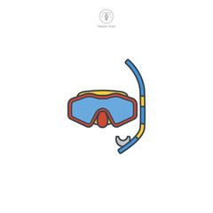 Scuba Gear icon symbol vector illustration isolated on white background