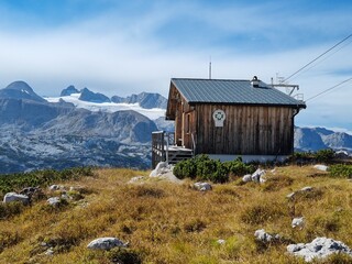 Shelter hut in the mountains