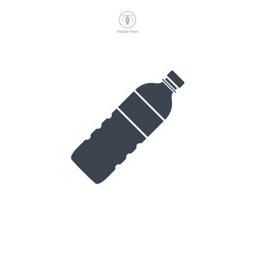 Water Bottle icon symbol vector illustration isolated on white background