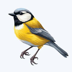 Obraz premium bird cartoon clipart vector white background