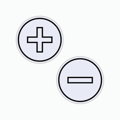 Pro and Contra Icon. Option, Choose. Agree and Disagree Symbol – Vector. - obrazy, fototapety, plakaty