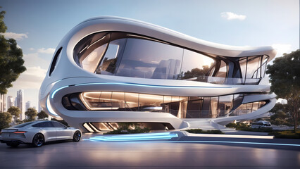 Obraz premium Futuristic Smart Homes
