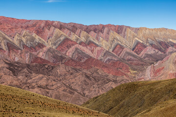 Day trip to the scenic and colorful Hornocal de 14 Colores in Jujuy, Argentina, South America