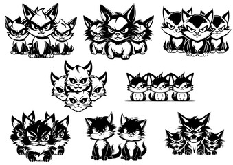 Fototapeta premium Set de gatitos