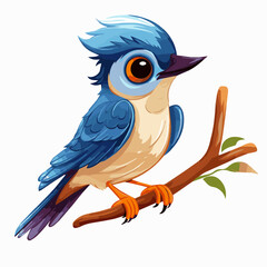 Obraz premium bird cartoon clipart vector white background