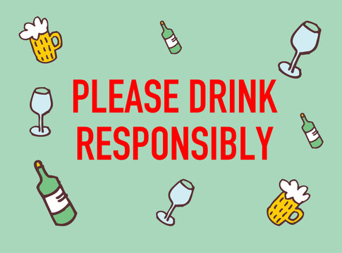 Please Drink Responsibly Vector graphics