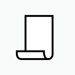 Bill Icon. Invoice, Payment Amount Symbol - Vector.    