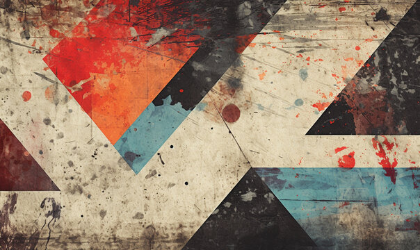 Vintage Color Background. The 70s and 80s glitch retro vibes style