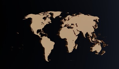Obraz na płótnie Canvas world map background
