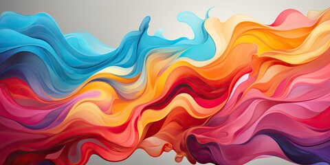 AI Generated. AI Generative. Abstrcact geometric color bright paint draw ink pattern texture background ornament decoration. Graphic Art