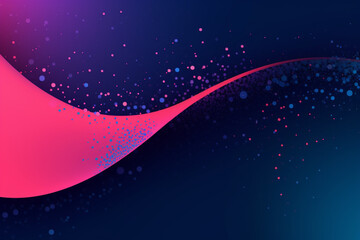 Obraz premium Stunning wallpaper design featuring a captivating blue background adorned with a graceful pink swoosh, adding a touch of elegance. Ai generated