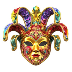 Naklejka premium Mardi gras mask, PNG, Transparent background, Generative ai