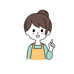 シンプルな女性のイラスト