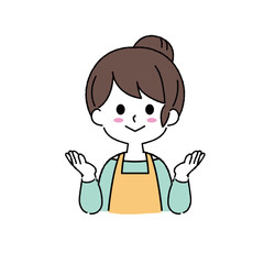 シンプルな女性のイラスト