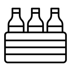 Outline Milk Crate icon