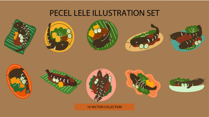 Pecel Lele Illustration Collection Set
