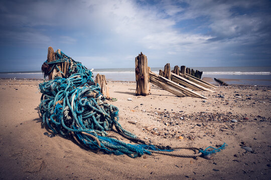 Old Pier and Fishing Rope