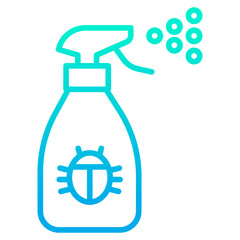 Outline gradient insecticide sprayer icon