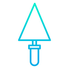 Outline gradient Trowel icon