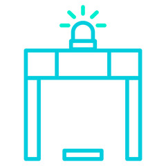 Outline gradient Security check icon