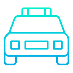 Outline gradient Taxi icon