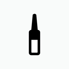 Bottle Icon. Beverages Container Symbol - Vector Logo Template.