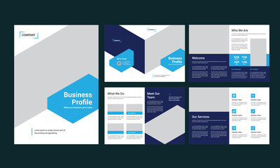 Fototapeta na wymiar Business Profile Brochure Design