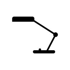 Desk Lamp Icon. Adjustable Table Light. Decoration Element Symbol