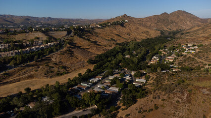 Aerial View of Triunfo Canyon, Westlake Village, Ventura County