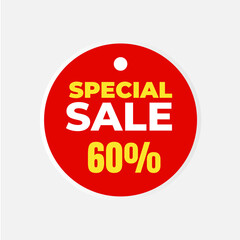 Label, Special sale banner