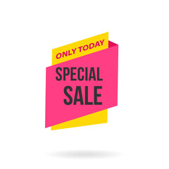 Special sale banner, label sale, Abstract geometric sale banners