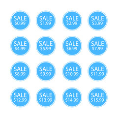 set of discount labels