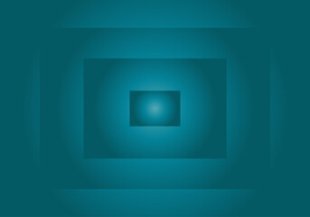 Fondo abstracto de rect&aacute;ngulos conc&eacute;ntricos en degradado azul turquesa