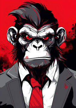 Primate in a business suit