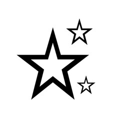 Obraz premium star on black