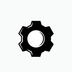 Gear Icon .  Setting, Cog Symbol for Design, Presentation, Website or Apps Elements – Vector.     