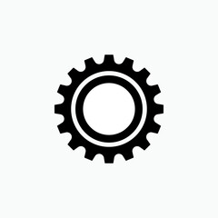 Gear Icon .  Setting, Cog Symbol for Design, Presentation, Website or Apps Elements – Vector.     